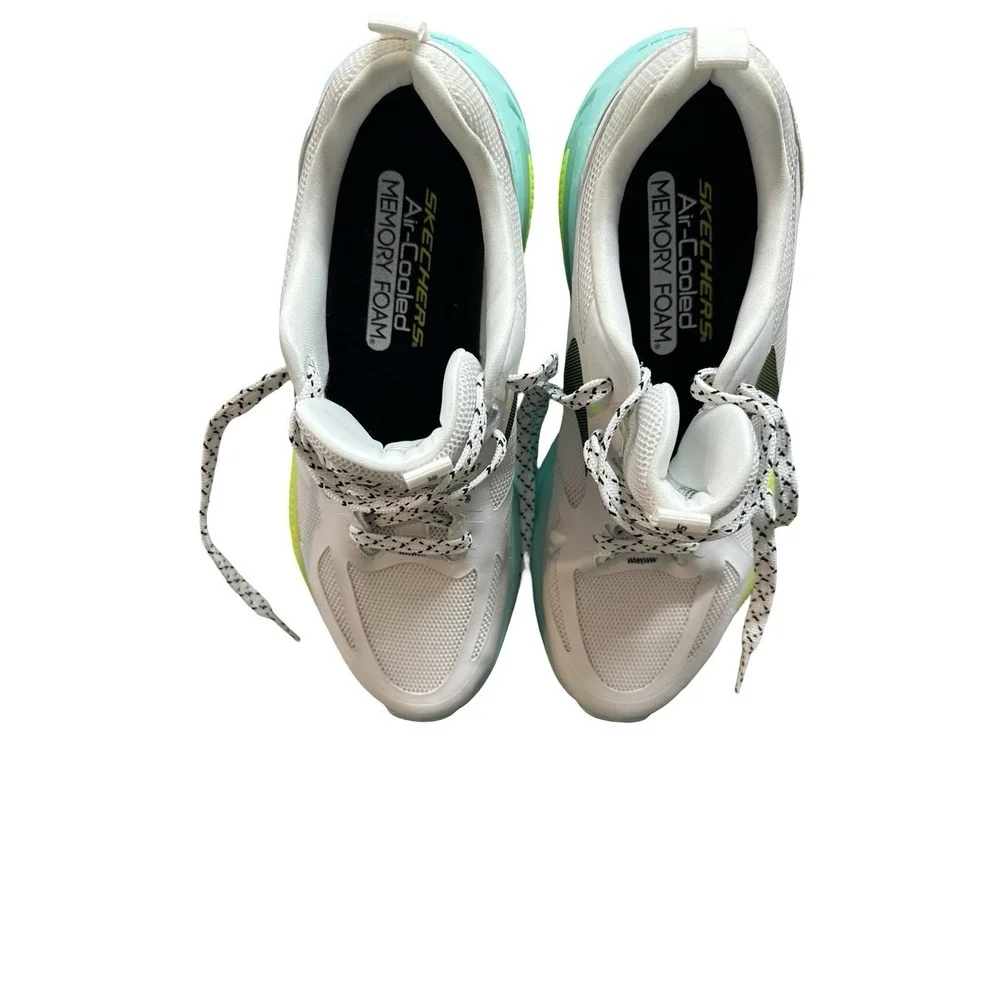 Skechers Men's Octus - Ovek Running Shoe White/Aqua‎ - 232735-WAQ, White/Aqua